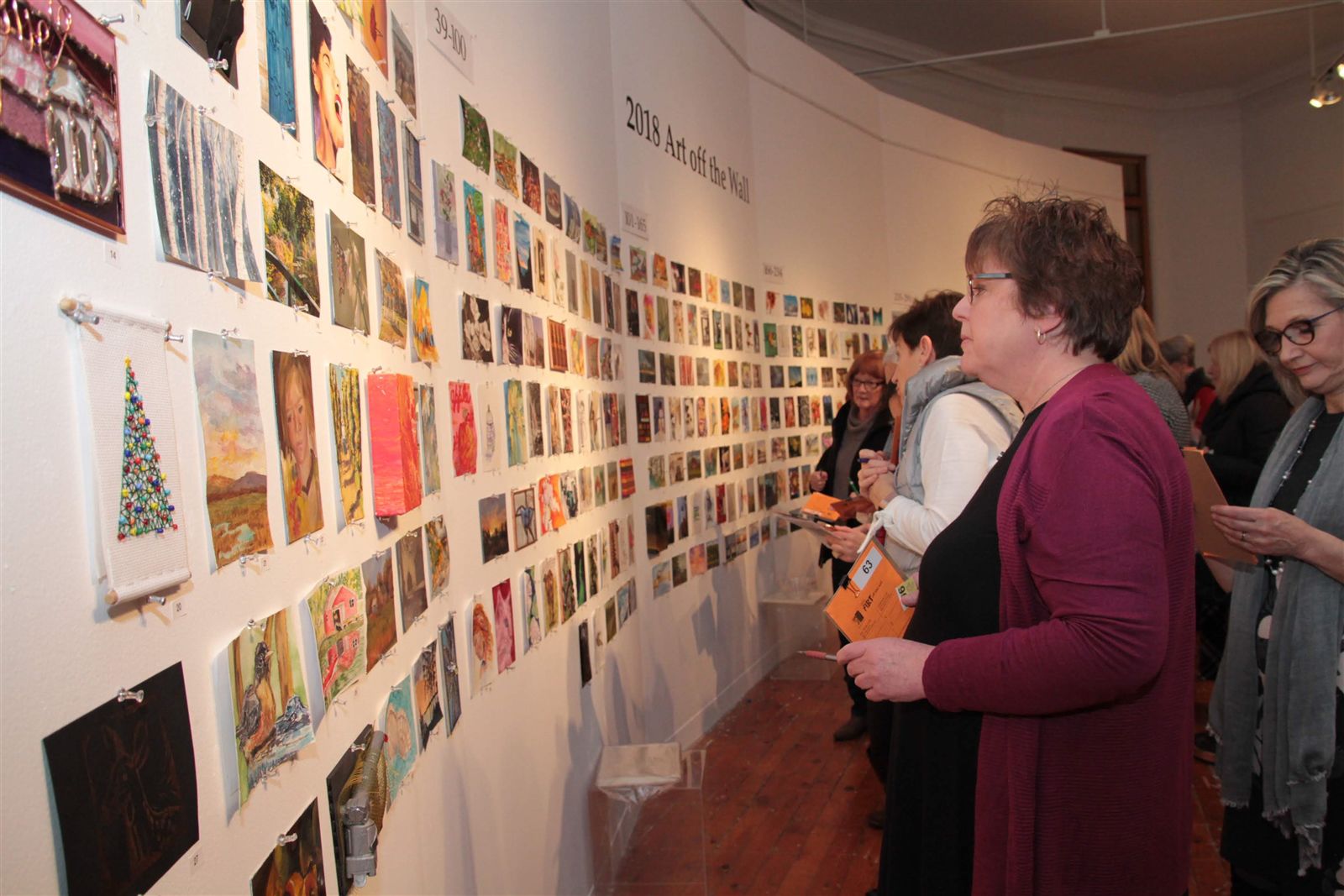 Smiles at Art Off the Wall in Carnegie Art Center